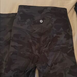 lululemon athletica Black Camo Leggings